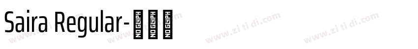 Saira Regular字体转换